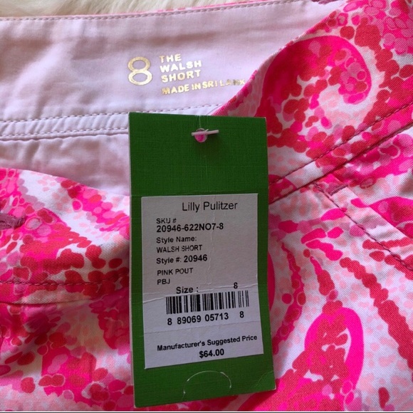 Lilly Pulitzer Walsh Short Size 8 - Picture 3 of 3